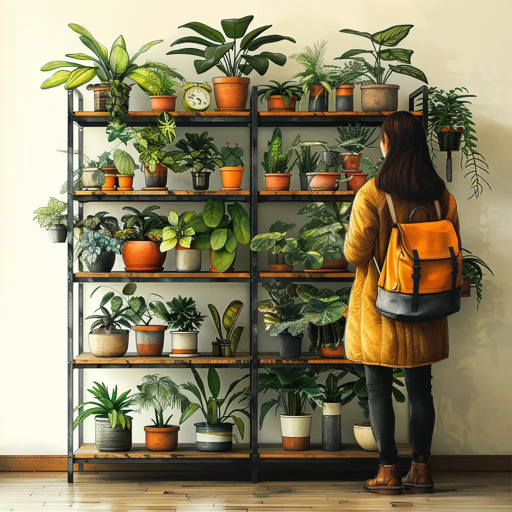 De kunst van het kiezen van het perfecte plantenrek.